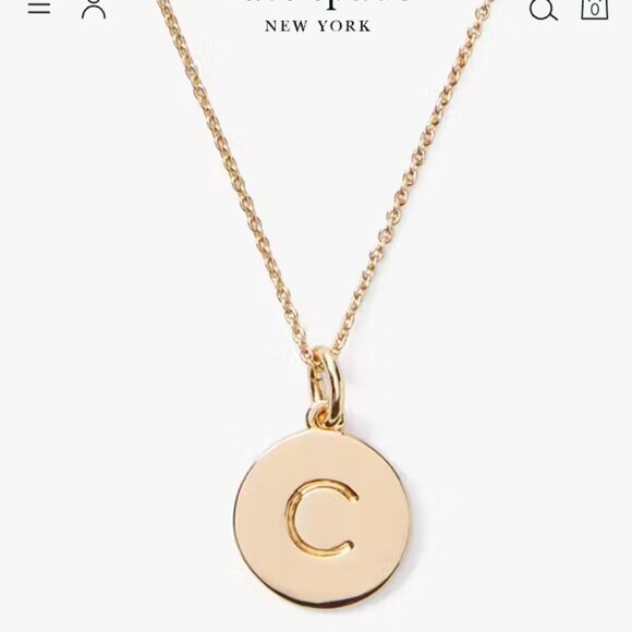Kate Spade Gold Initial C Necklace - Picture 3 of 4
